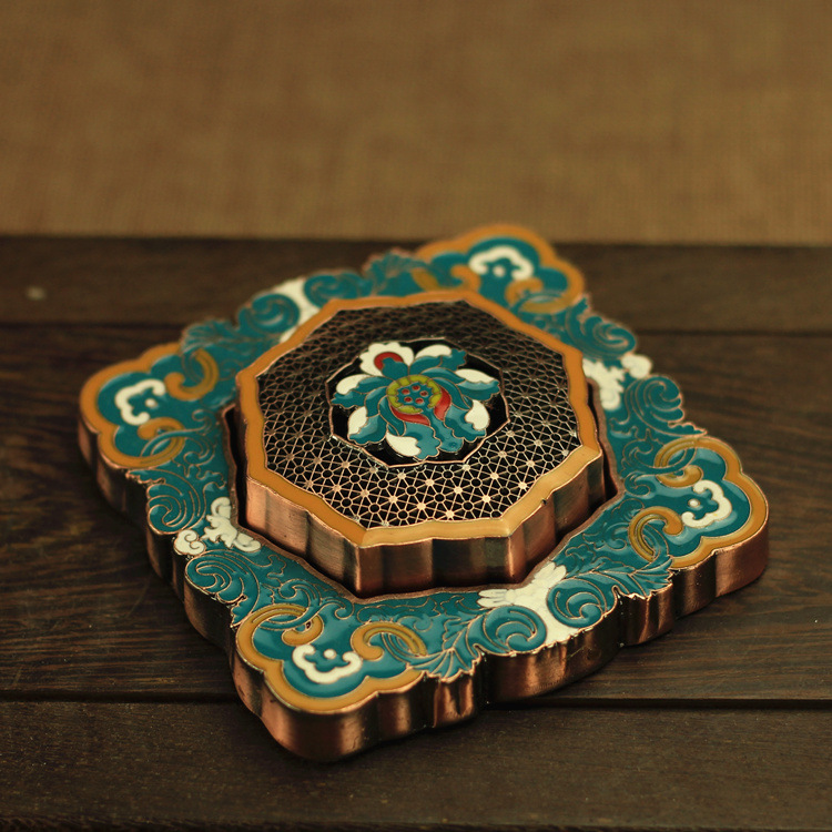 ที่จุดกำยานรูปดอกบัวเคลือบเงา  - Home Decor Zen Style บทวิจารณ์และราคา