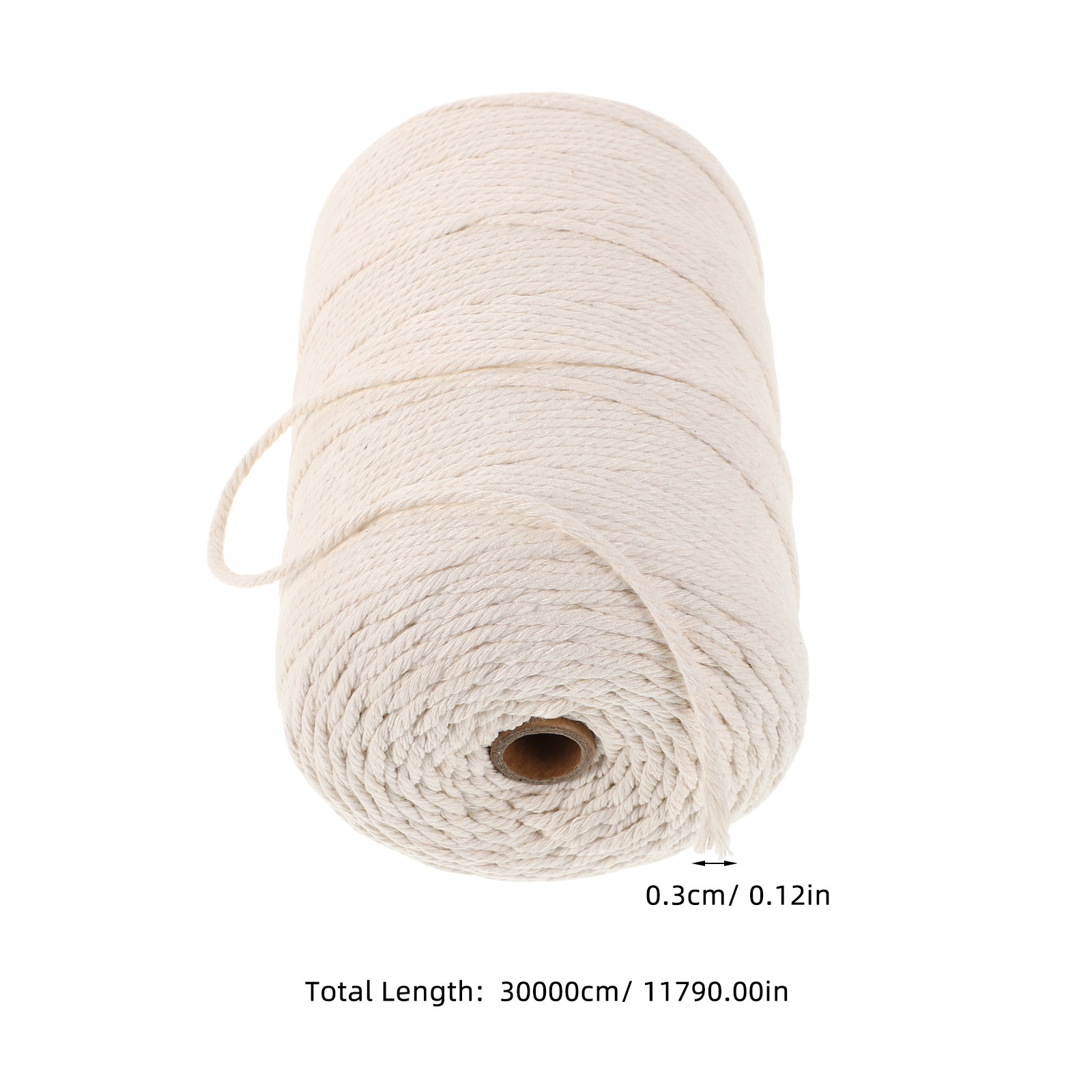 เชือกฝ้ายหนานุ่ม 1 ม้วน สำหรับ - Macrame Wall Hanging บทวิจารณ์และราคา