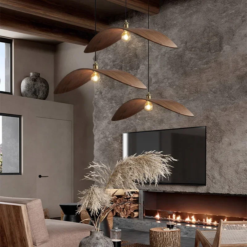โมเดิร์น Wabi Sabi วอลนัทโคมไฟ - Home Decor Zen Style บทวิจารณ์และราคา