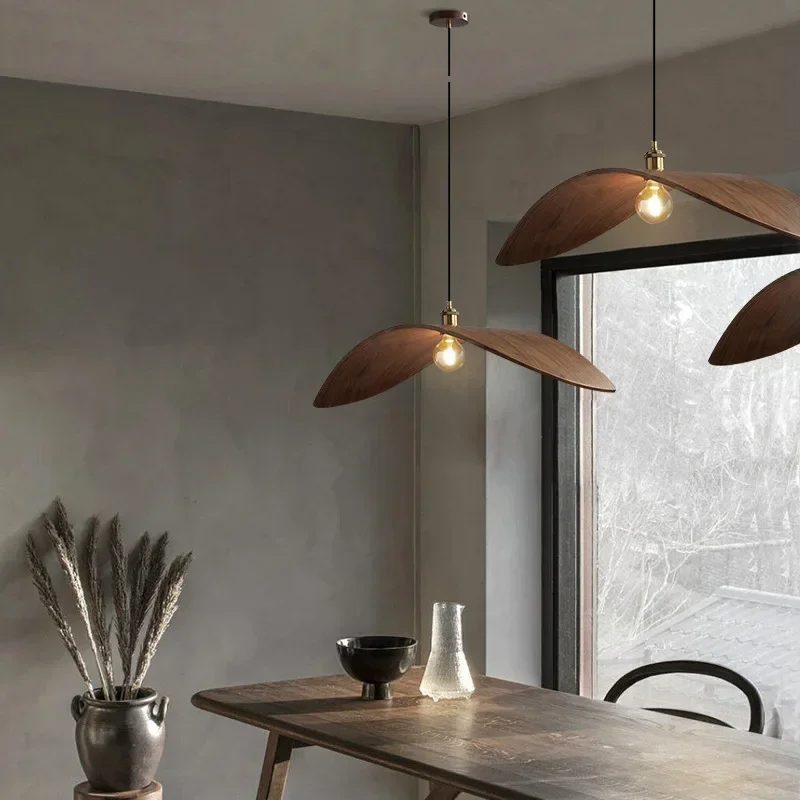 โมเดิร์น Wabi Sabi วอลนัทโคมไฟ - Home Decor Zen Style บทวิจารณ์และราคา