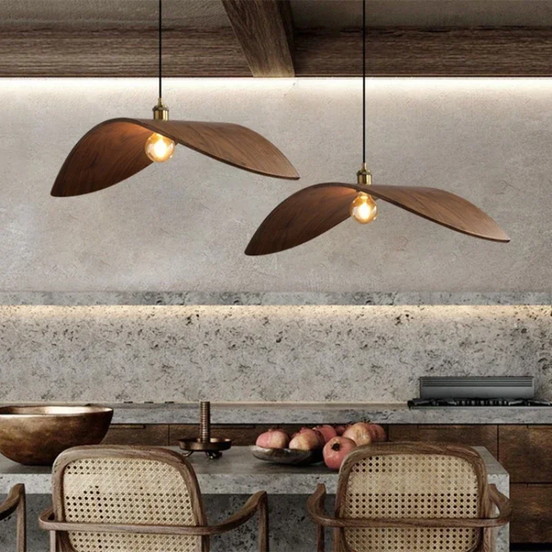 โมเดิร์น Wabi Sabi วอลนัทโคมไฟ - Home Decor Zen Style บทวิจารณ์และราคา