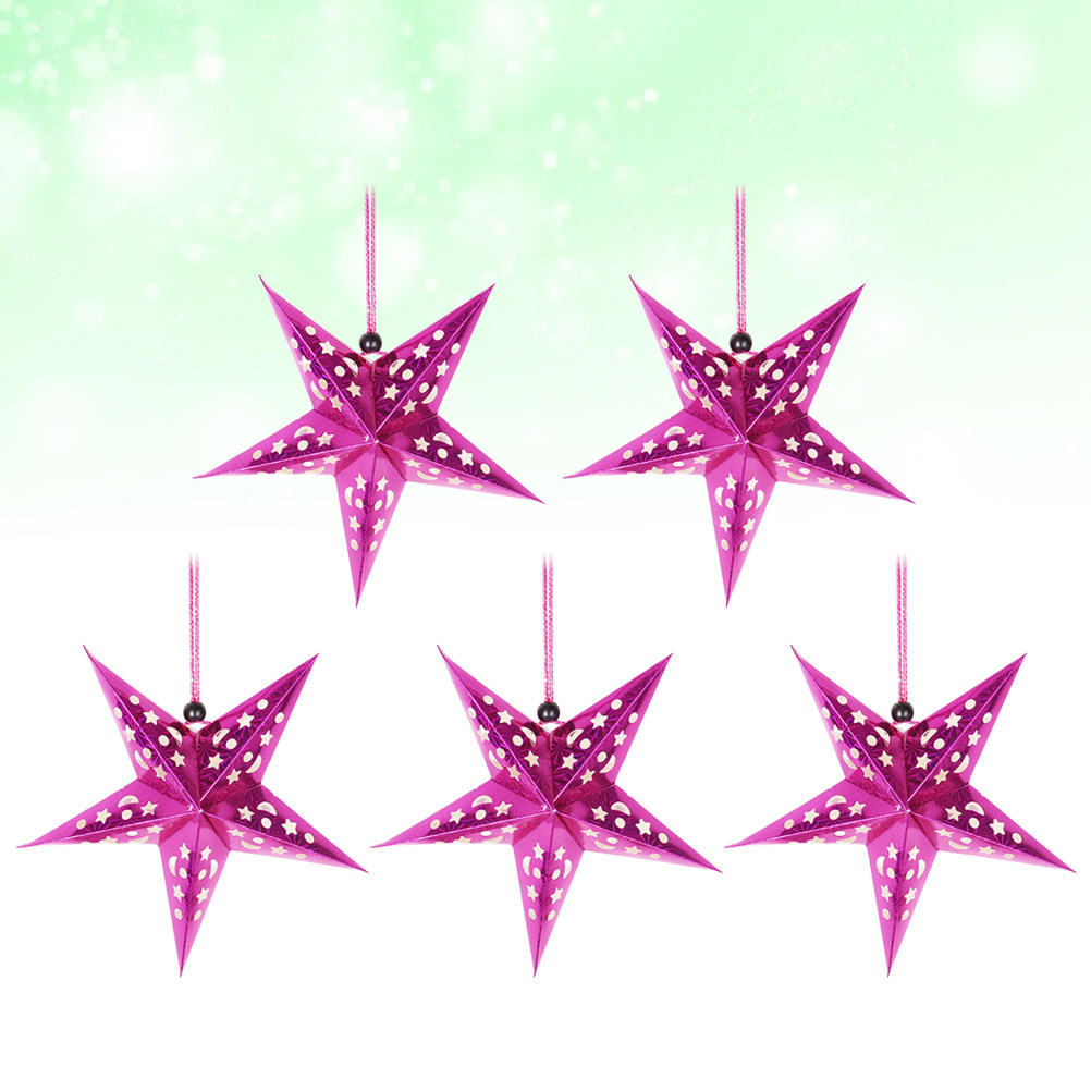 โคมไฟรูปดาวกระดาษเงา 45 ซม. 5  - Fairy Lights Bedroom บทวิจารณ์และราคา